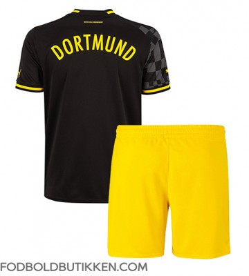 Borussia Dortmund Udebanetrøje Børn 2022-23 Kortærmet (+ Korte bukser)